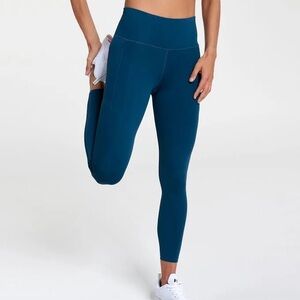 CALIA PowerMove 7/8 Pocket Legging With Power Move Bra In XS Teal‎